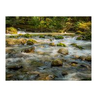 Water Flowing over Rocks (Print Only)