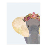Angelic Boho Elephant Portrait (Print Only) thumbnail