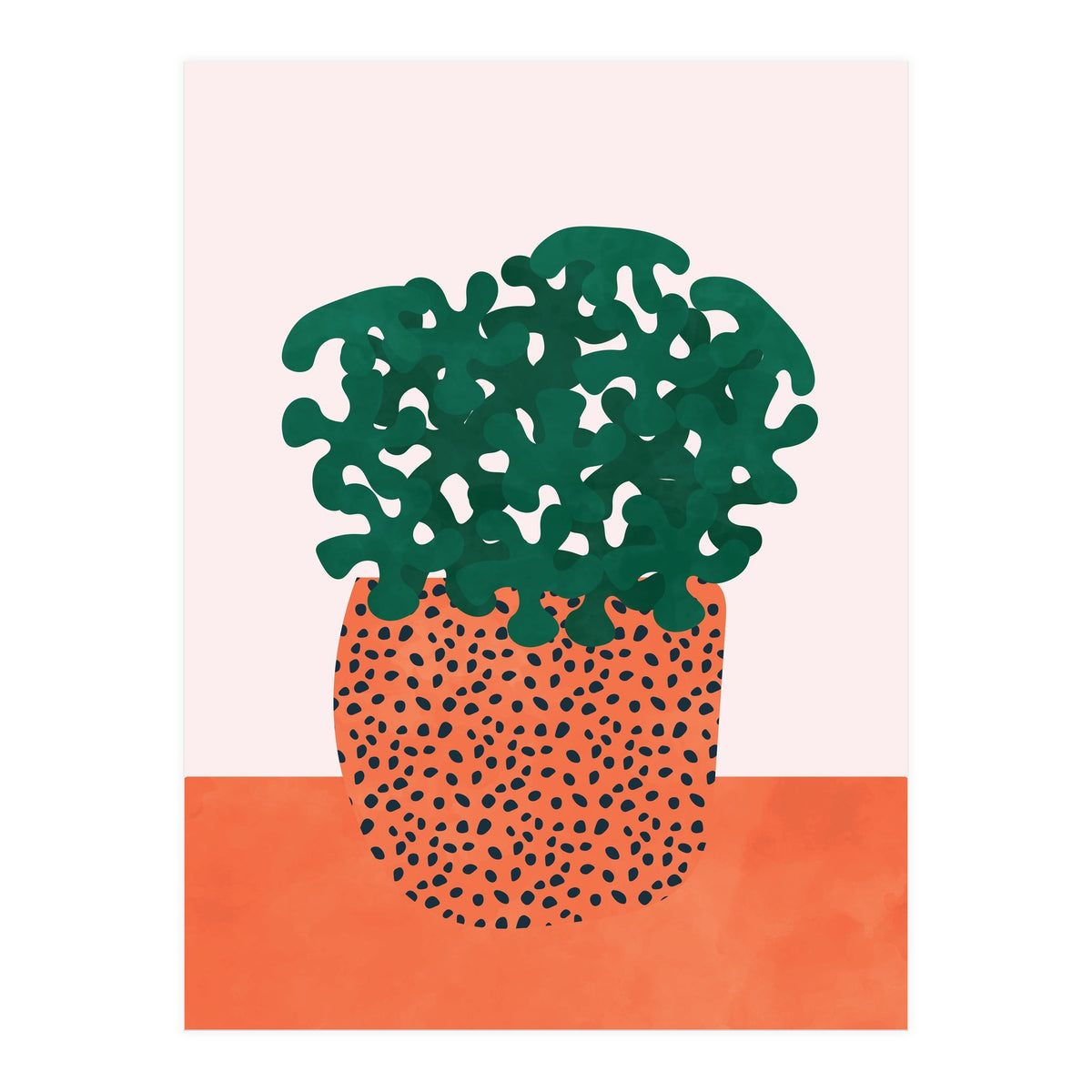 Retro Plant Vase (Print Only)