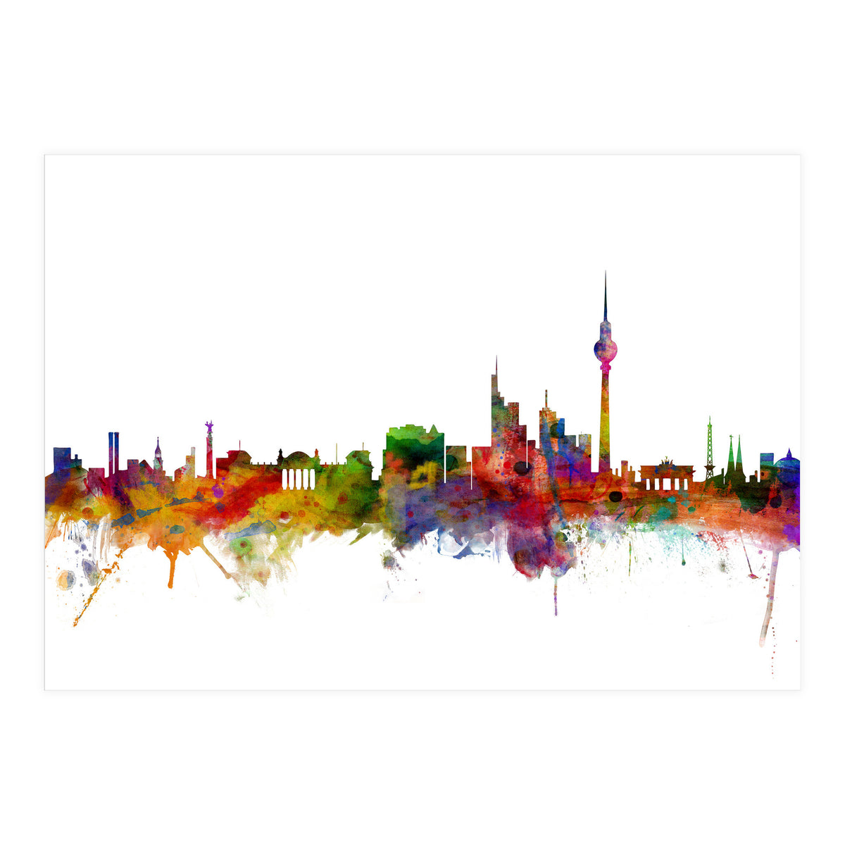 Berlin Germany Skyline (Print Only)