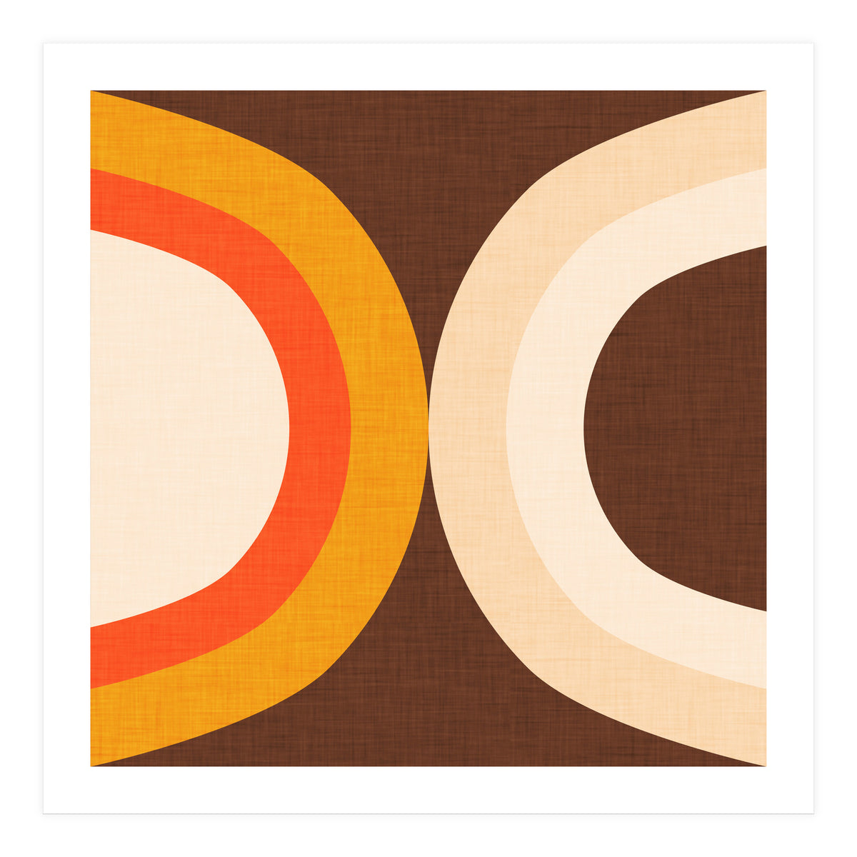 Classic Mid Mod Dot Brown  (Print Only)