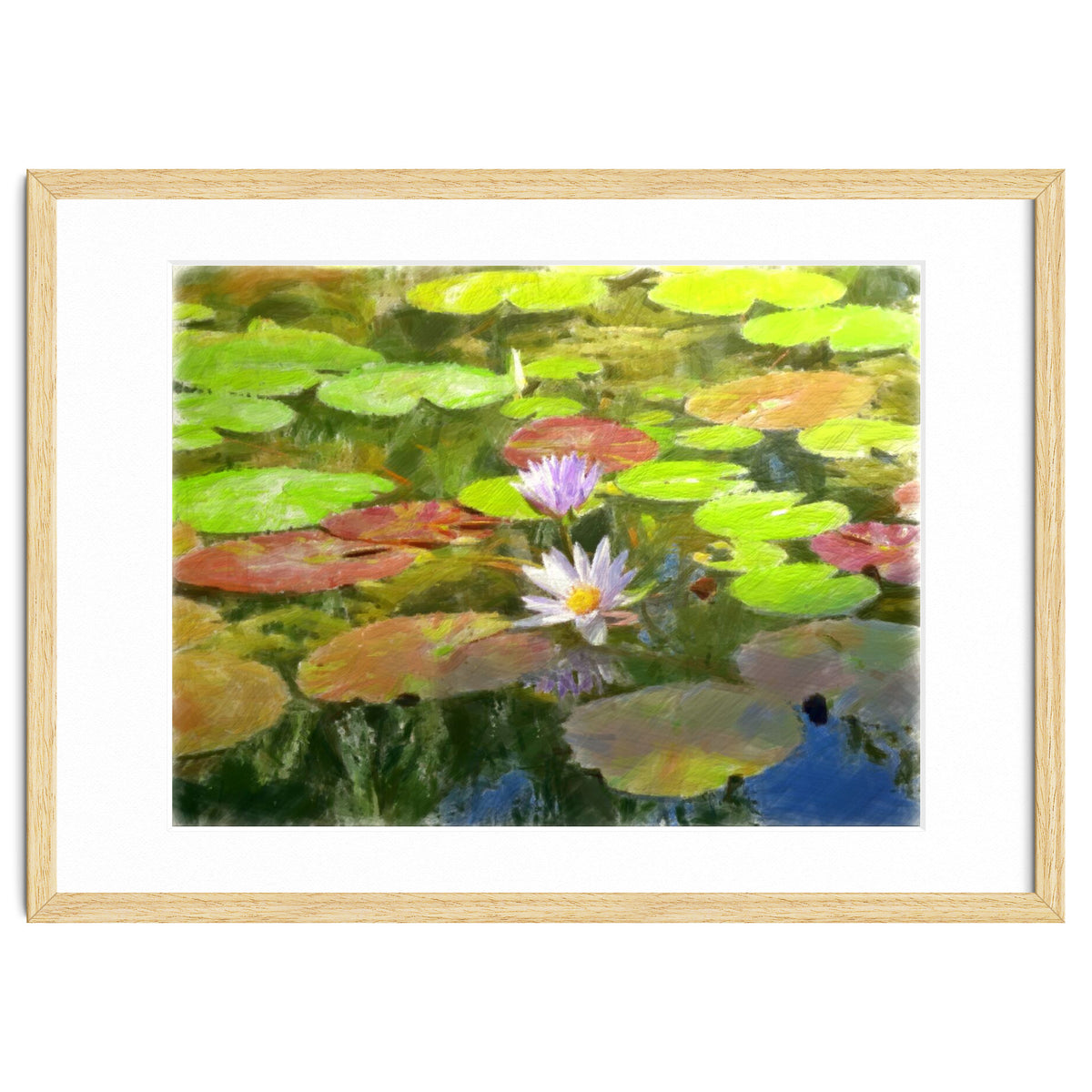 Floating in the water