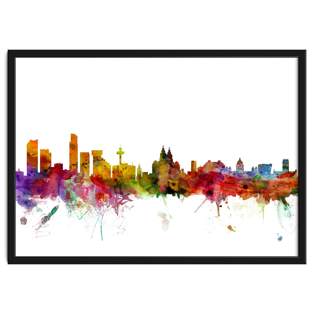 Liverpool England Skyline