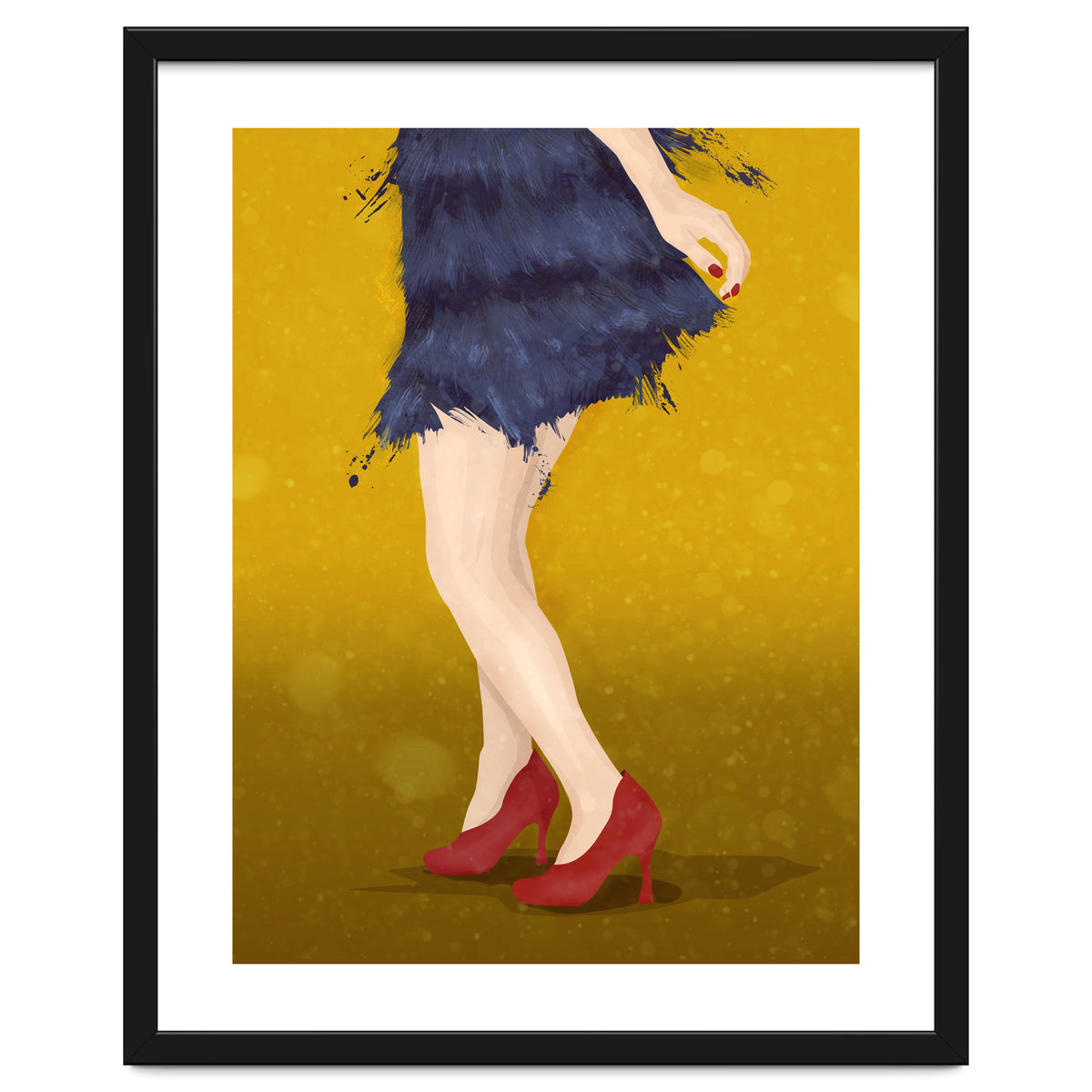 Flapper with red shoes