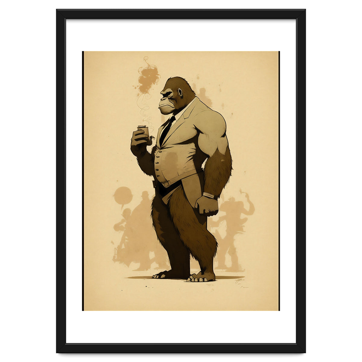 Gorilla Comic Fashion Sketch