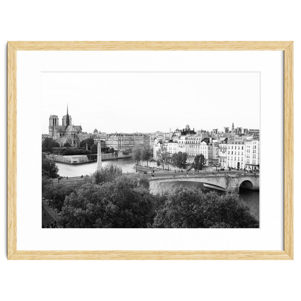 Paris View in Black and White