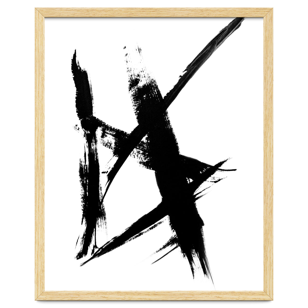 Abstract Brushstroke Print
