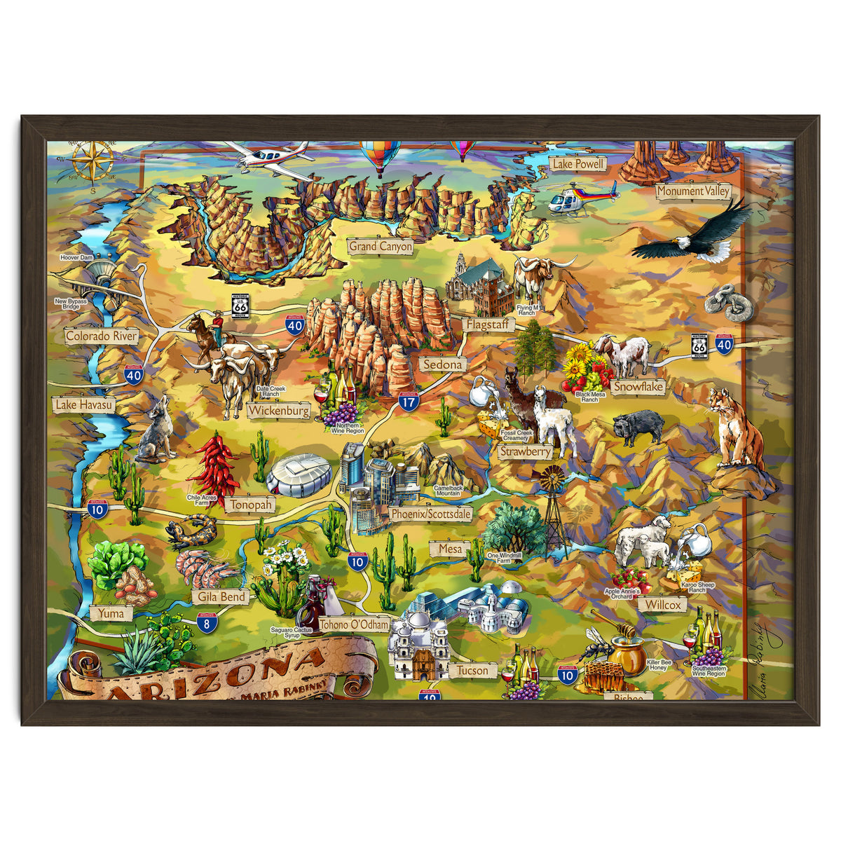 Arizona Illustrated Map