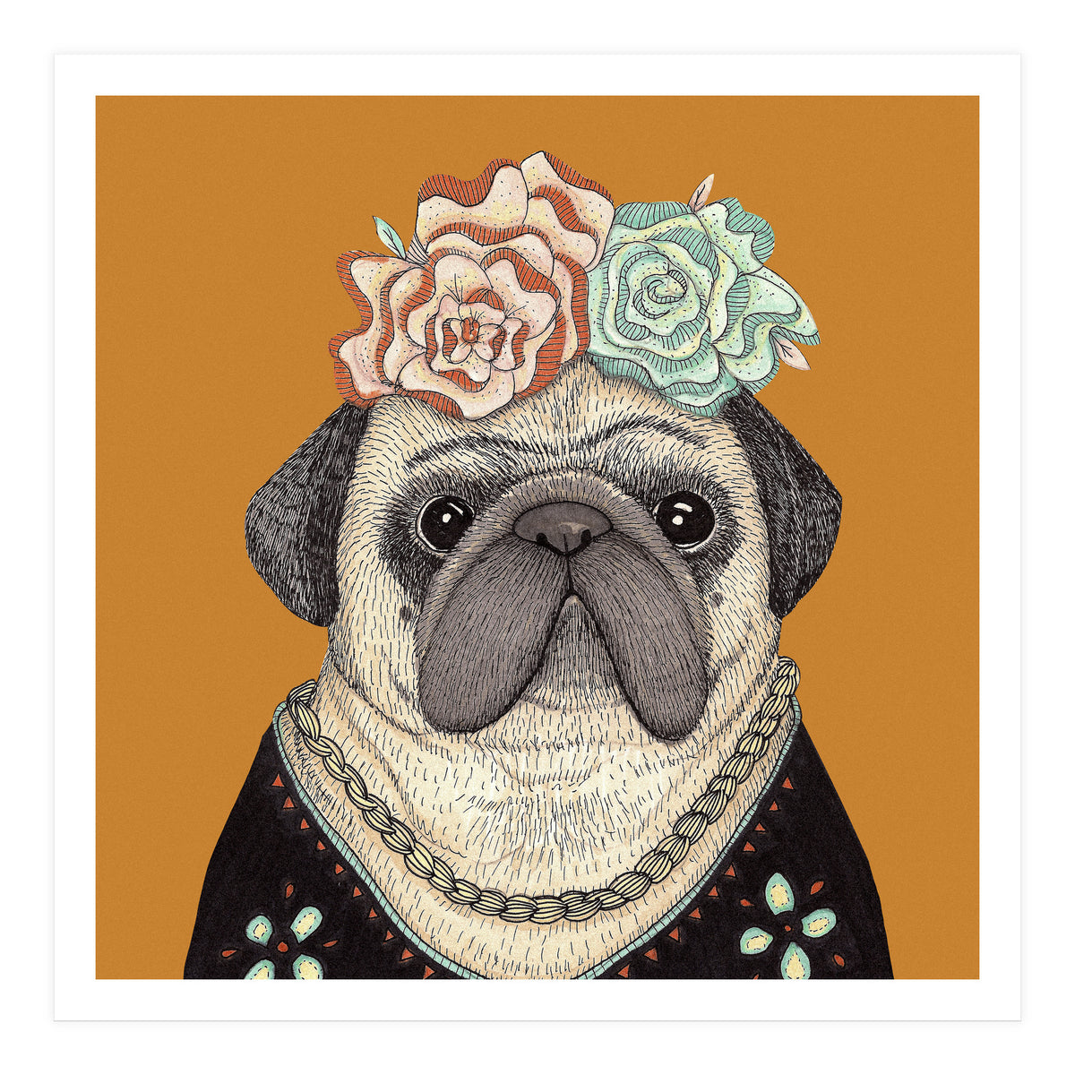 Frida Pug 7000 (Print Only)