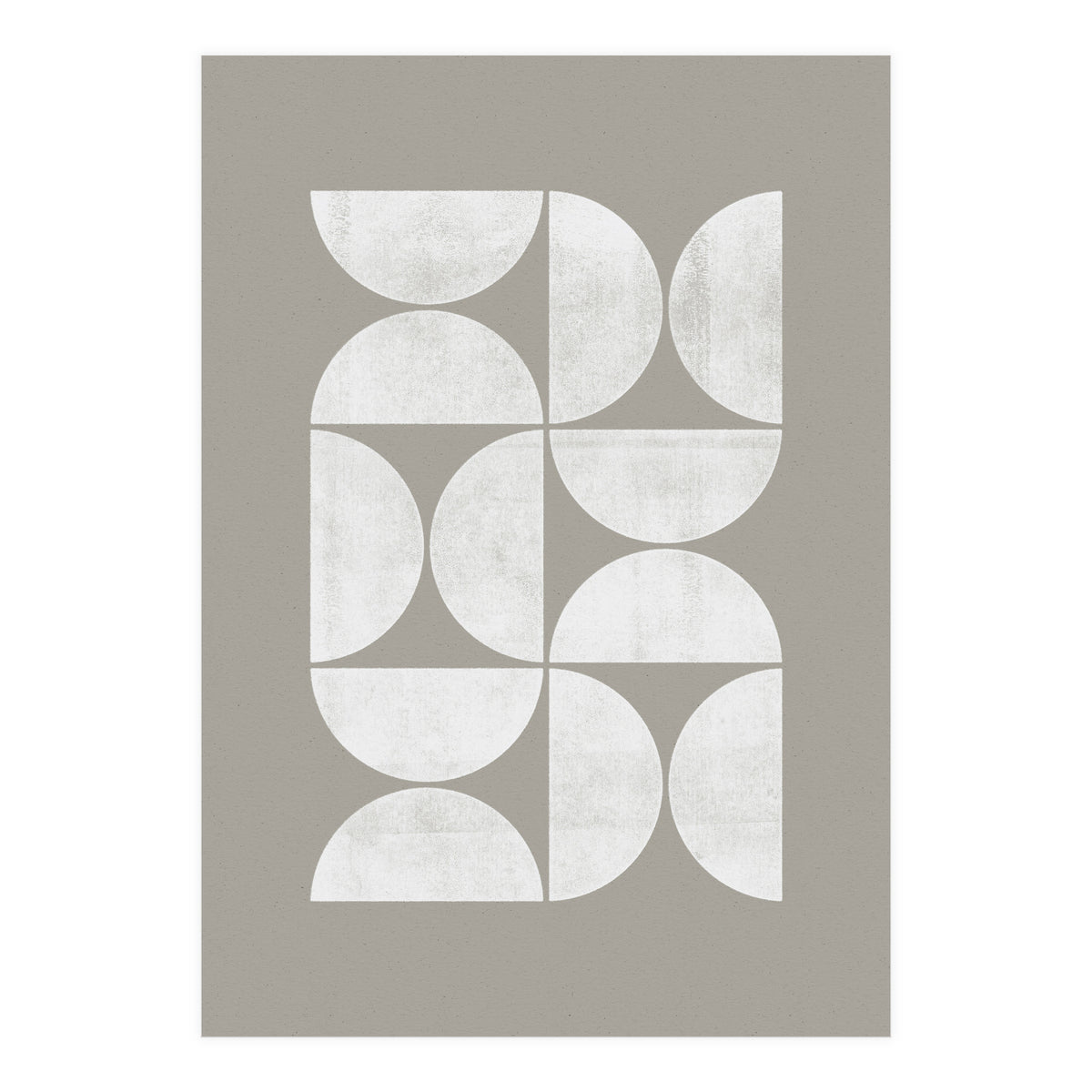 Mid-Century Modern No.17 - Woodblock Print (Print Only)