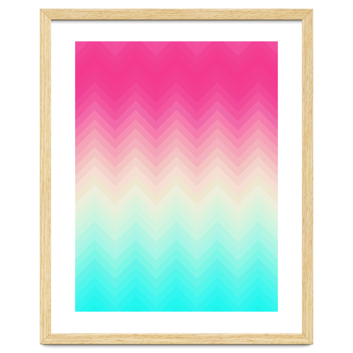 Chevron pink and blue