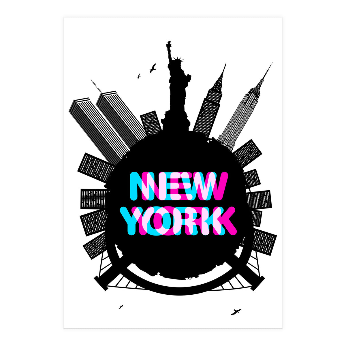 New York circle (Print Only)