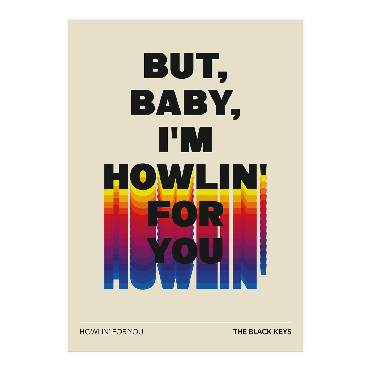 The Black Keys - Howlin For You (Print Only)