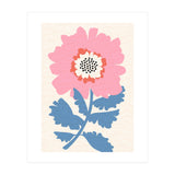 Pink Modern Folk Art Flower (Print Only) thumbnail