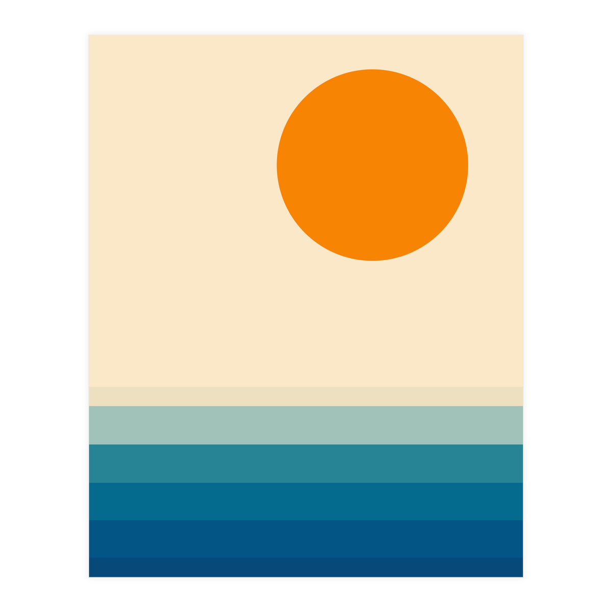 Minimal line landscape II (Print Only)