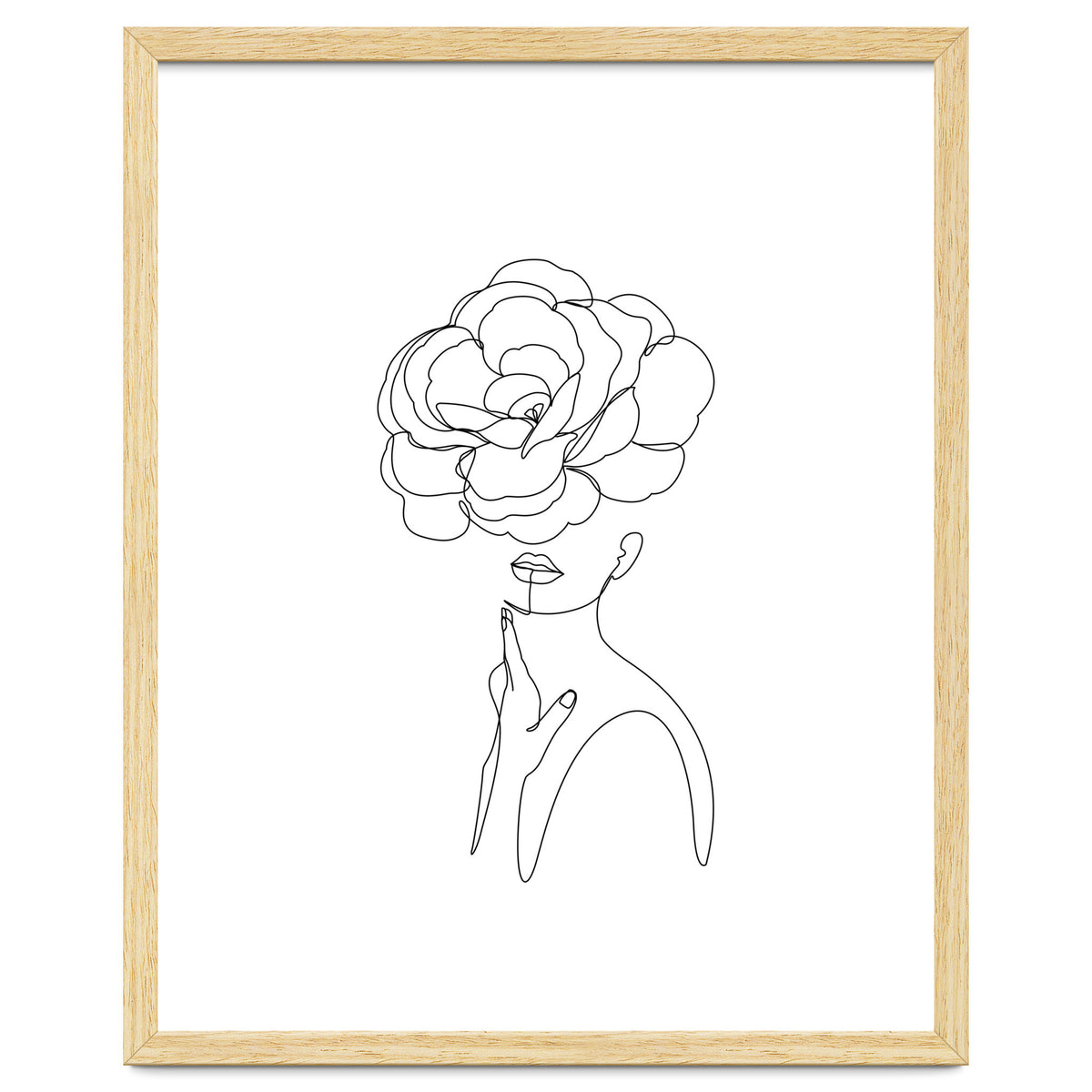 female flower line-a