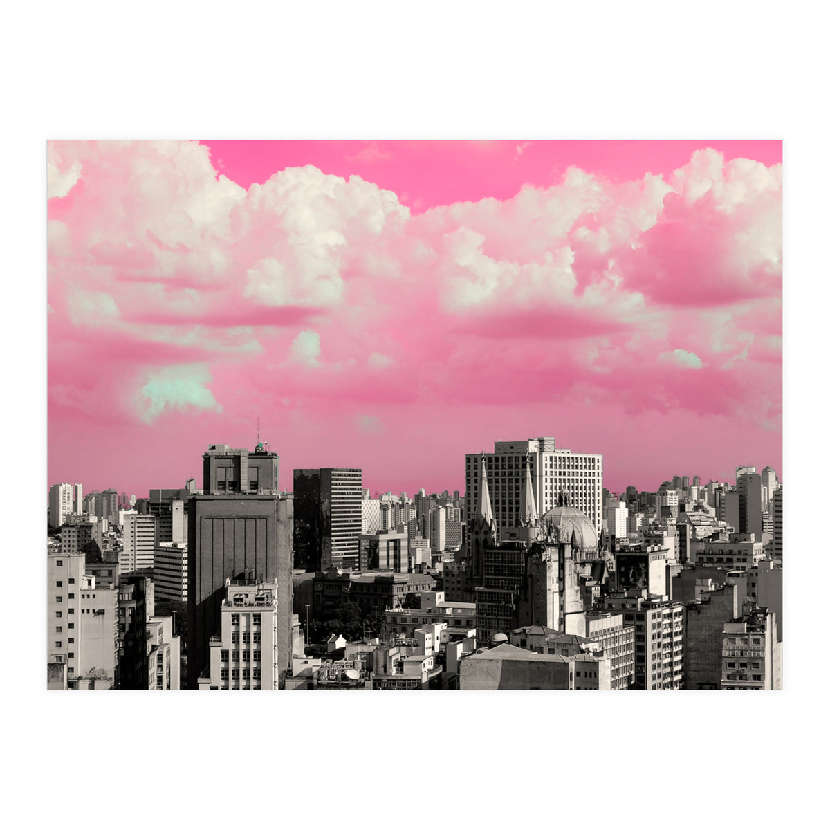 Pink Sky in São Paulo - Skyline (Print Only)