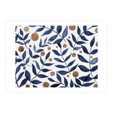 Watercolor Indigo Branches (Print Only) thumbnail