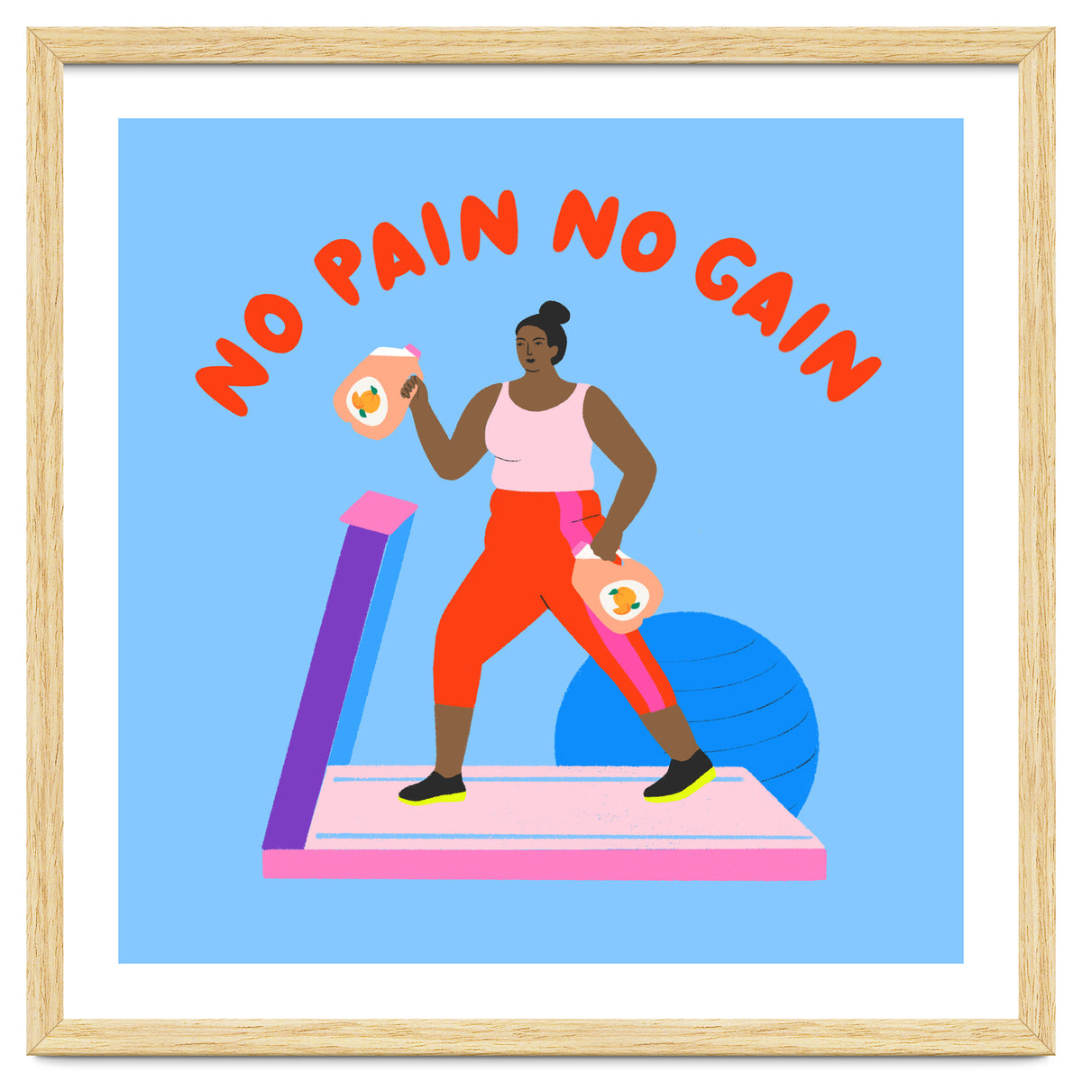 No Pain No Gain Square