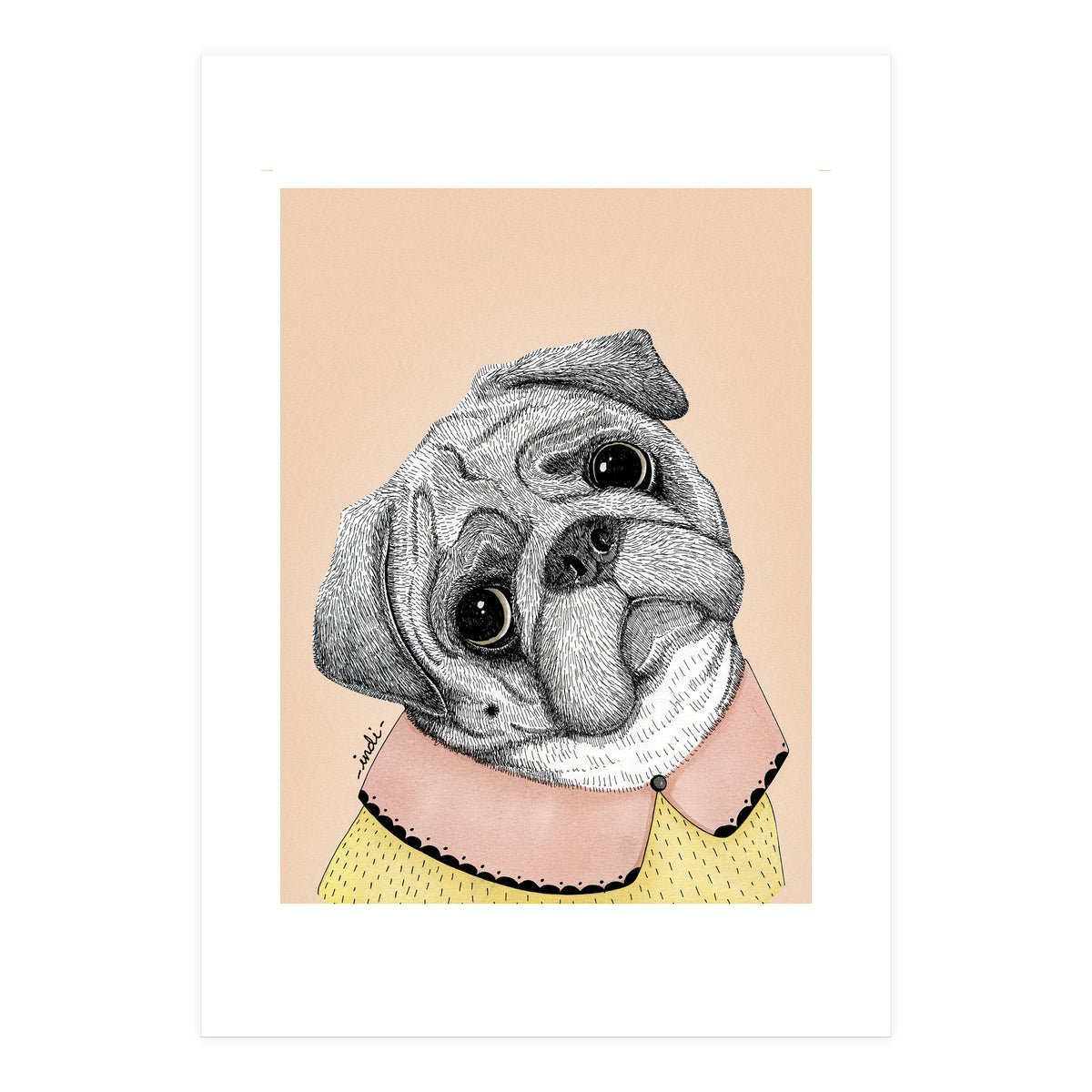 Pug (Print Only)
