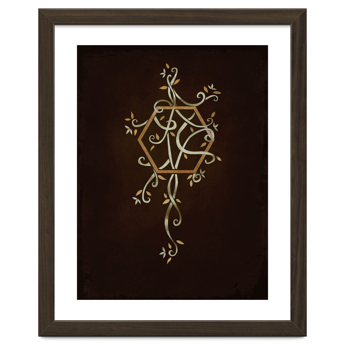 Flowering golden hexagon