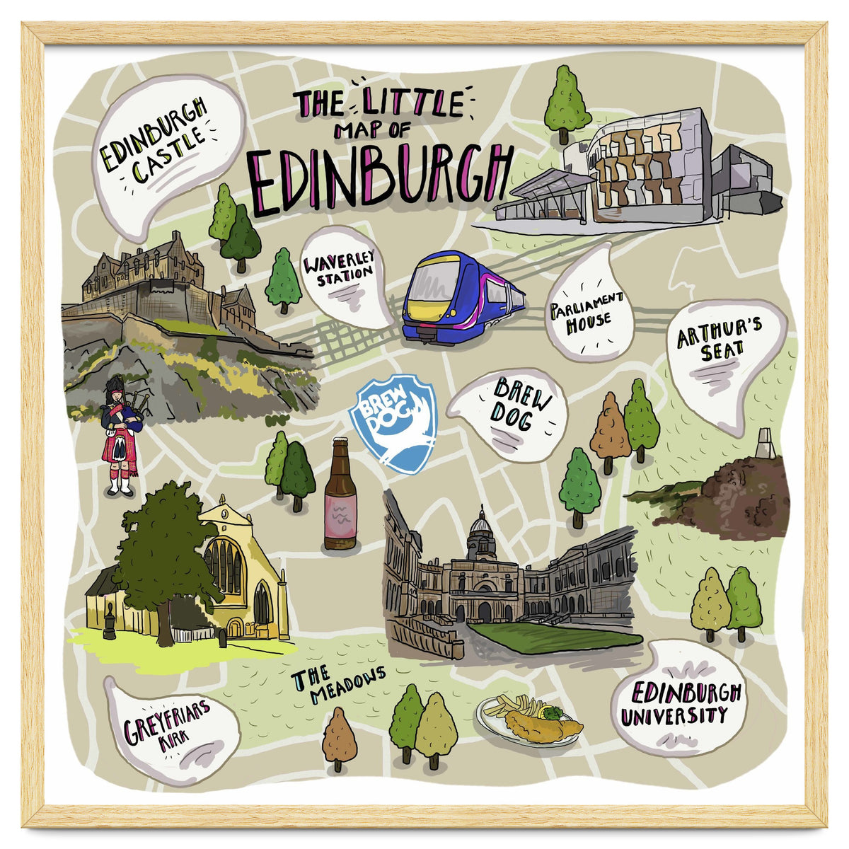 The Little Map of Edinburgh