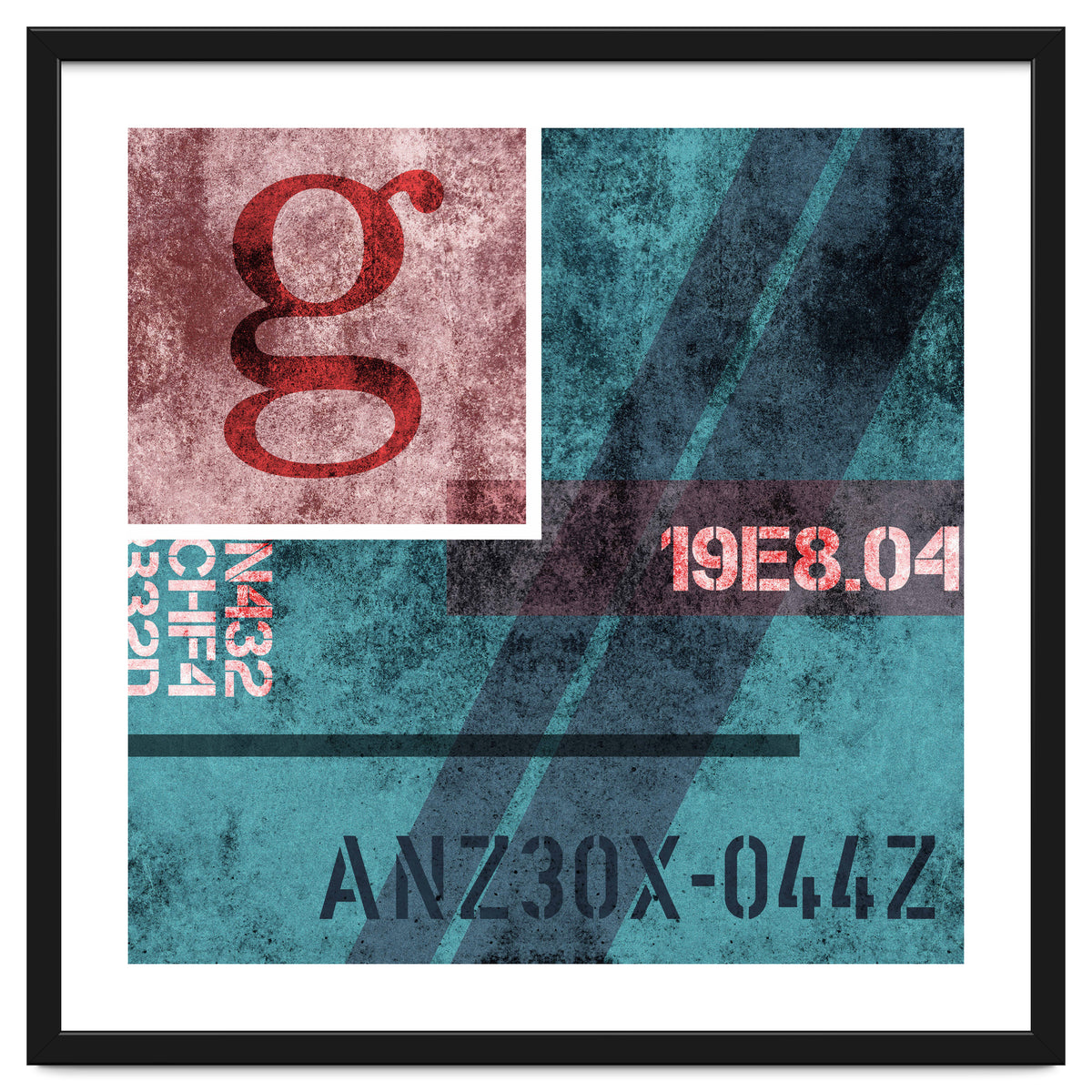 Abstract Industrial Blue