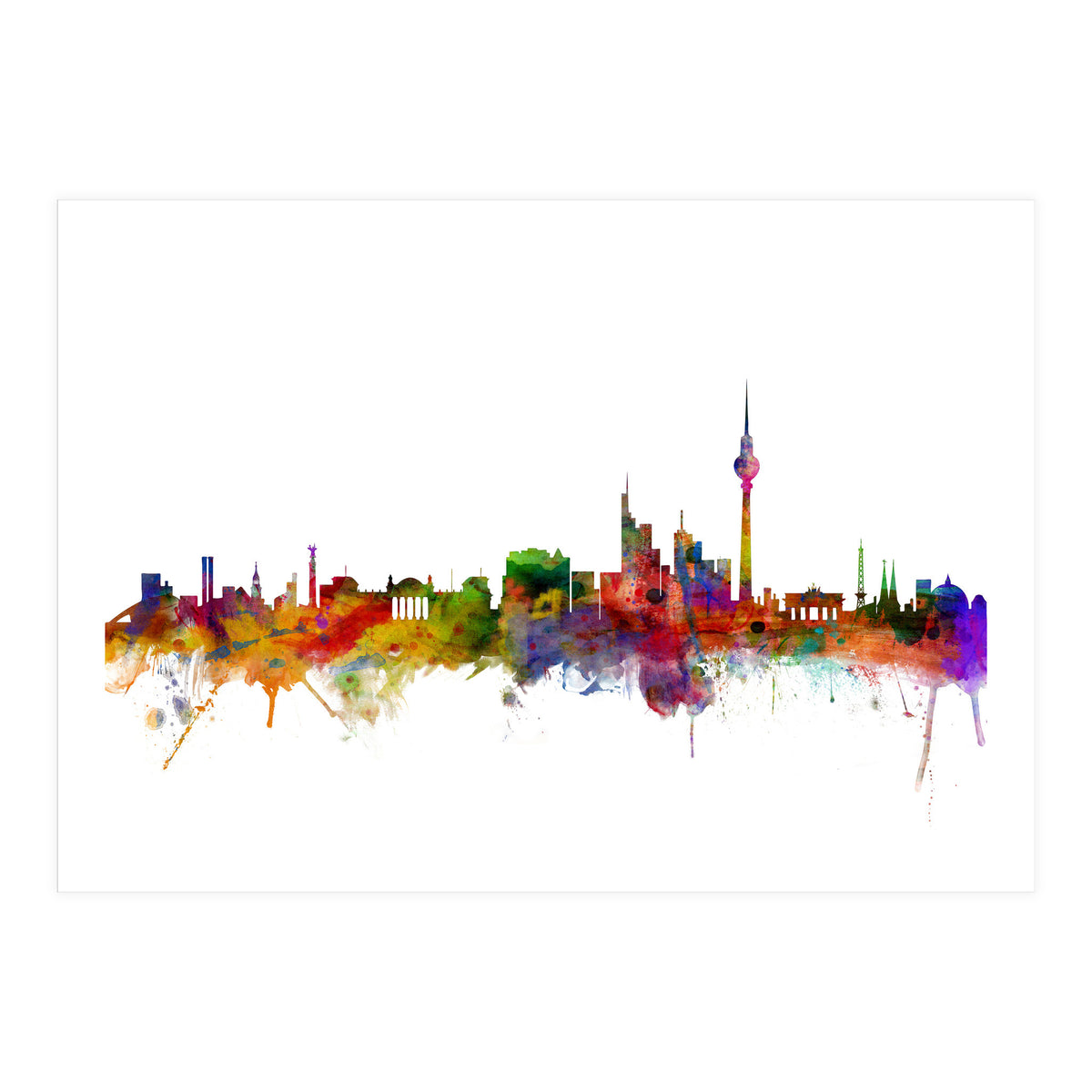 Berlin Germany Skyline (Print Only)