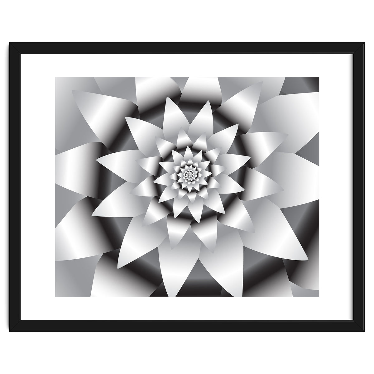 Abstract Modern Flower Design Art