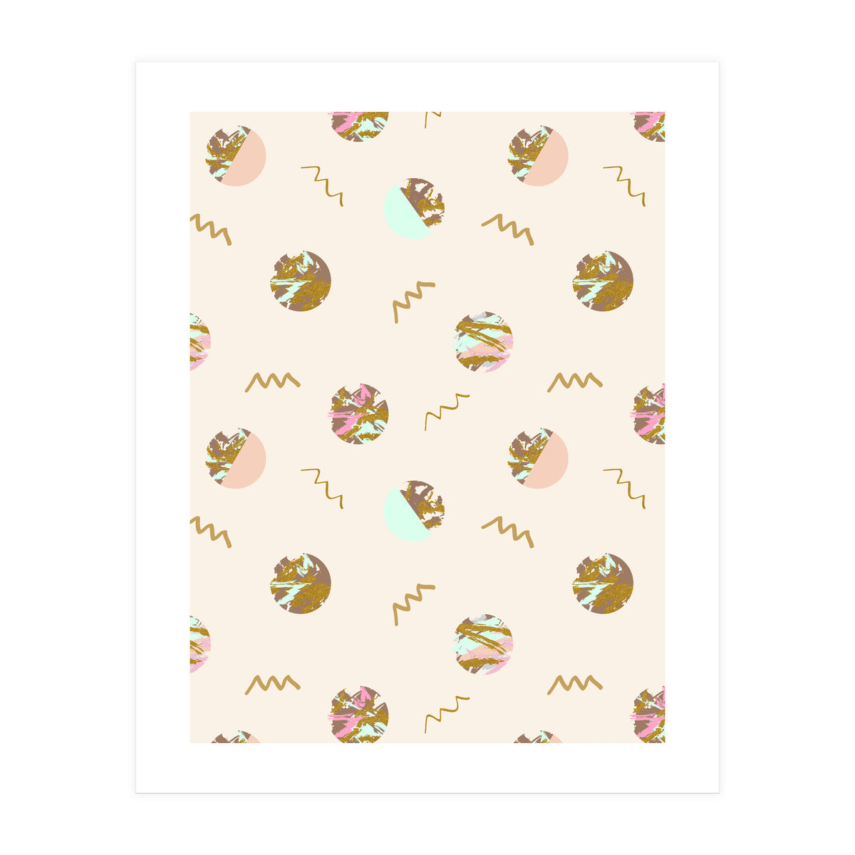 Abstract geometric vector painting (Print Only)