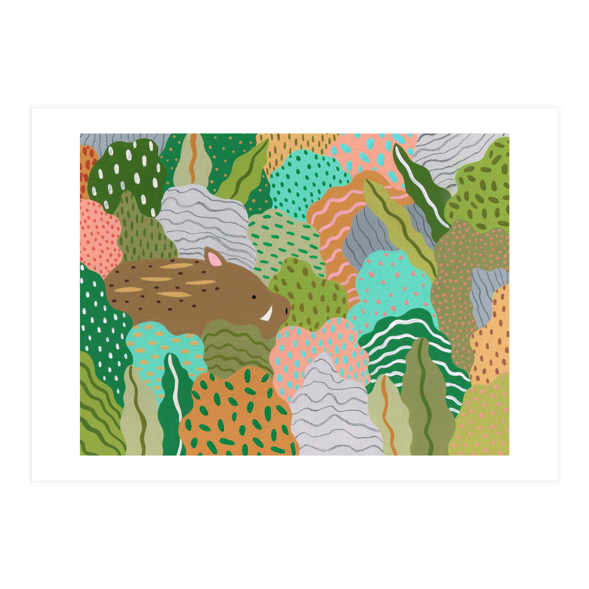 Wild Boar, Run Free (Print Only)