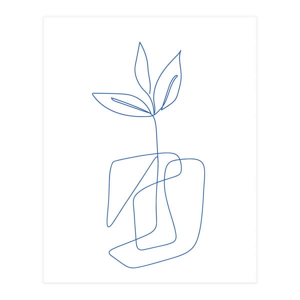 One Line Art Botanical II (Print Only)