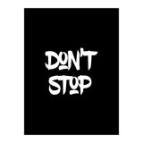 Modern Minimalist Typography Don't Stop (Print Only) thumbnail
