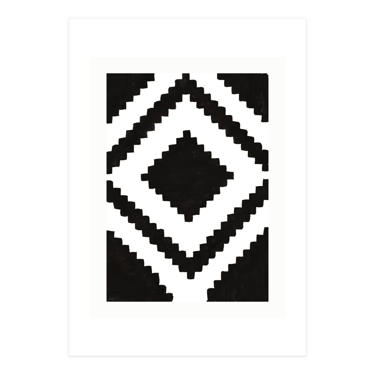 Patterns Aztec Black (Print Only)