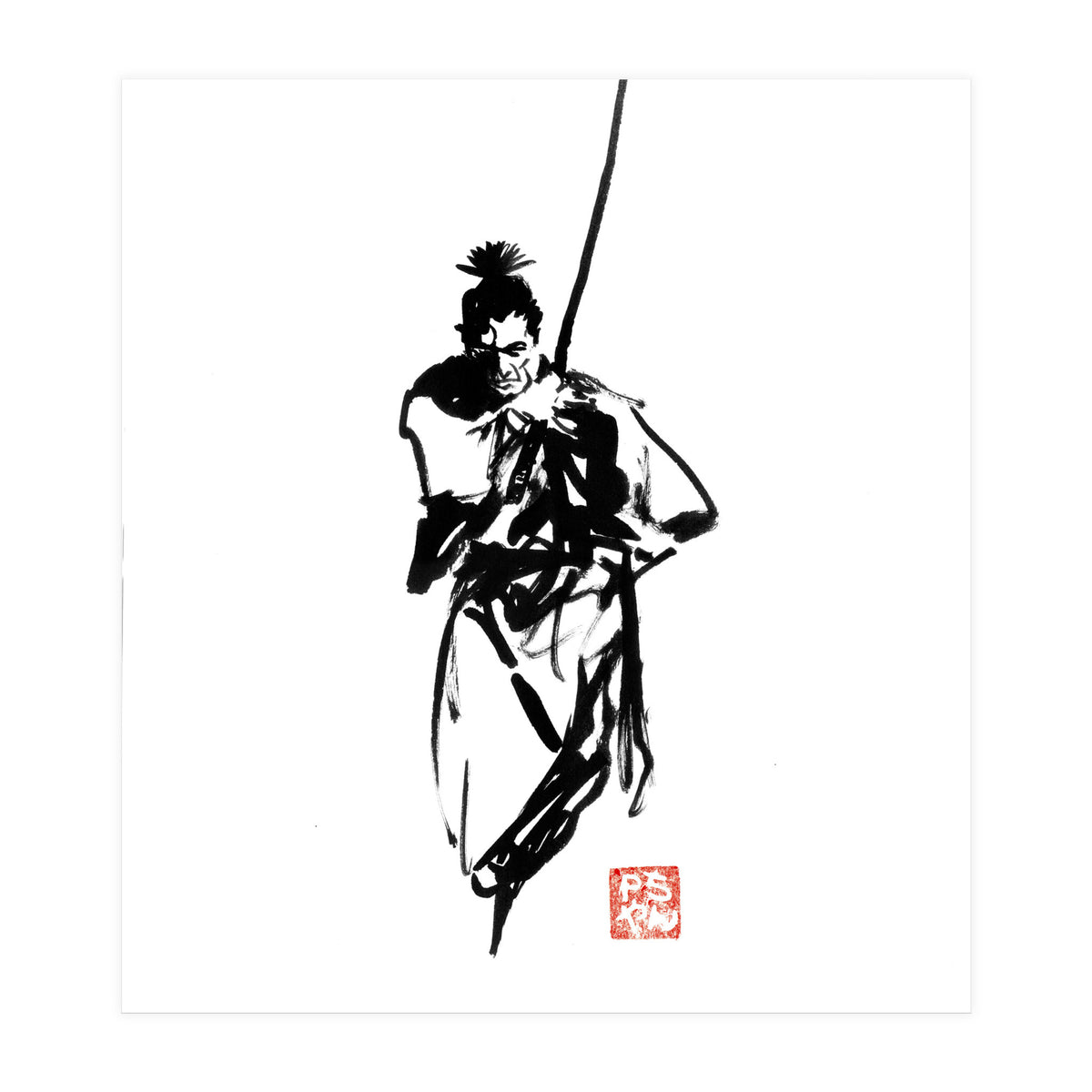 Samurai and sword (Print Only)