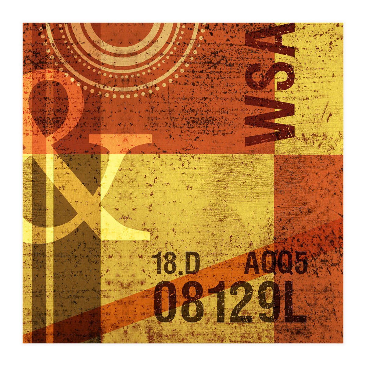 Abstract Industrial Yellow (Print Only)