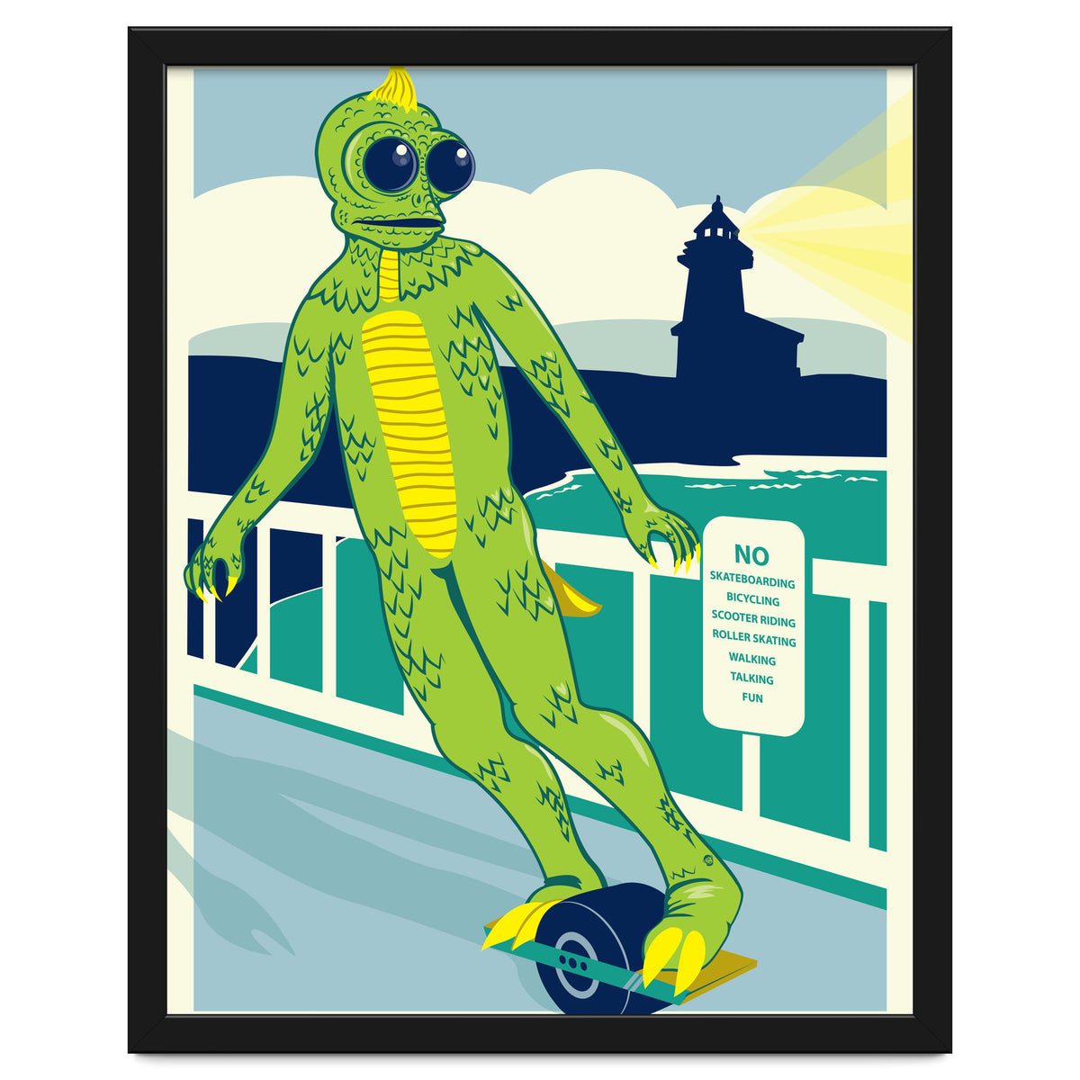 Sleezstak riding One Wheel