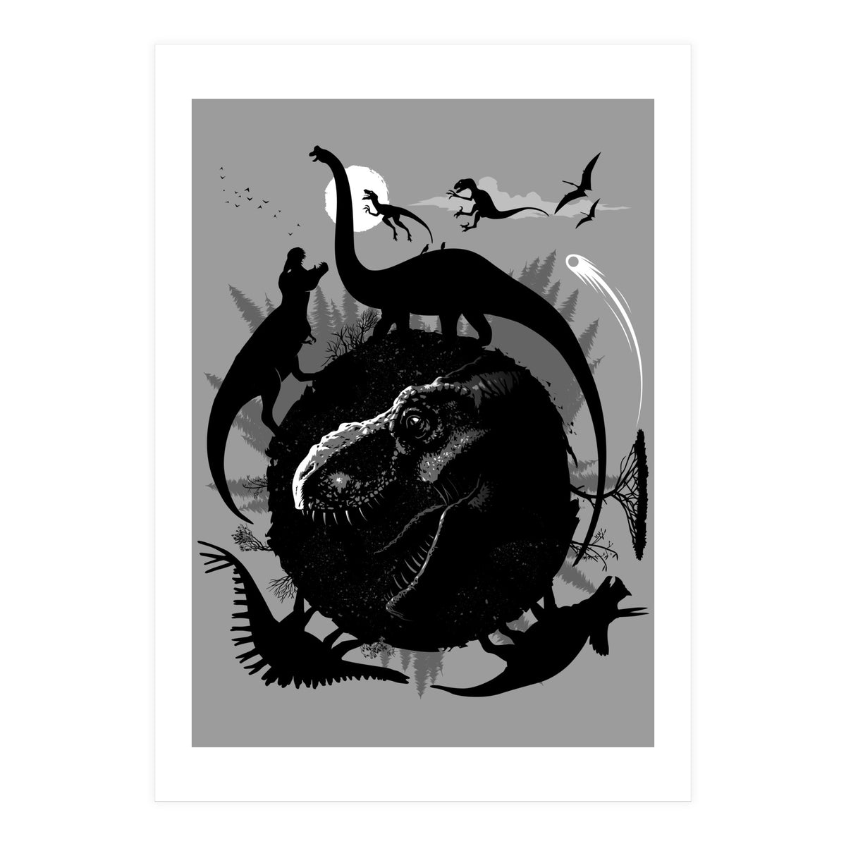 Circle of T-Rex (Print Only)