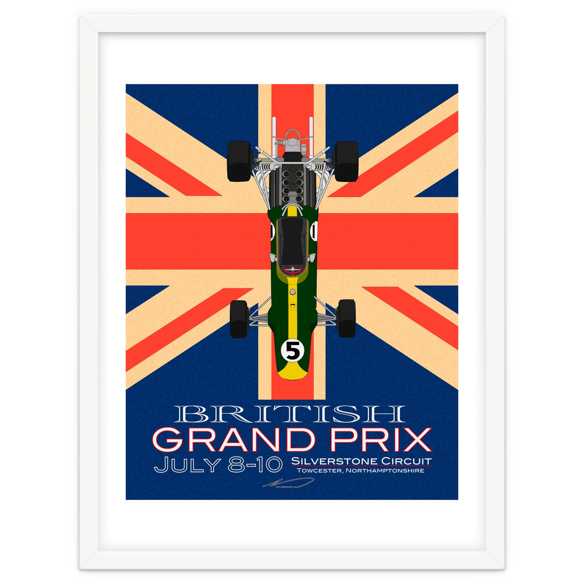 British Grand Prix poster