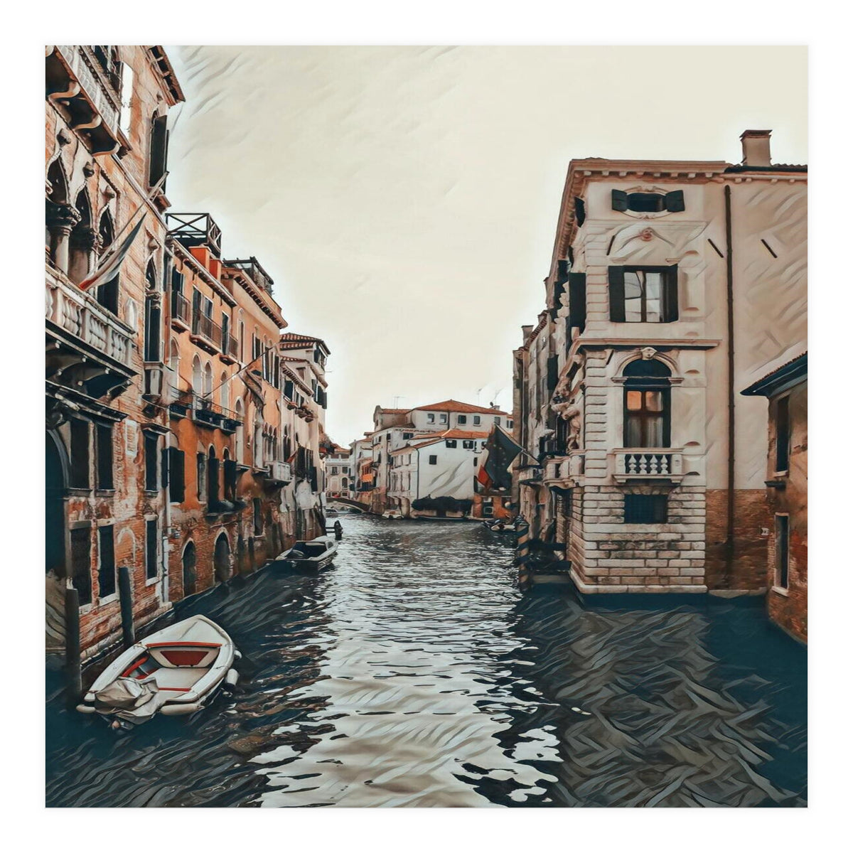 Water Way In Venice (Print Only)