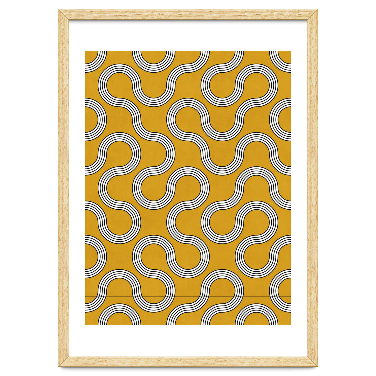 My Favorite Geometric Patterns No.31 - Mustard Yellow