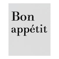 Bon Appétit, Grey (Print Only)