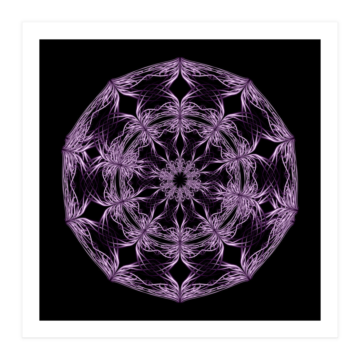 Mandala purple and black (Print Only)