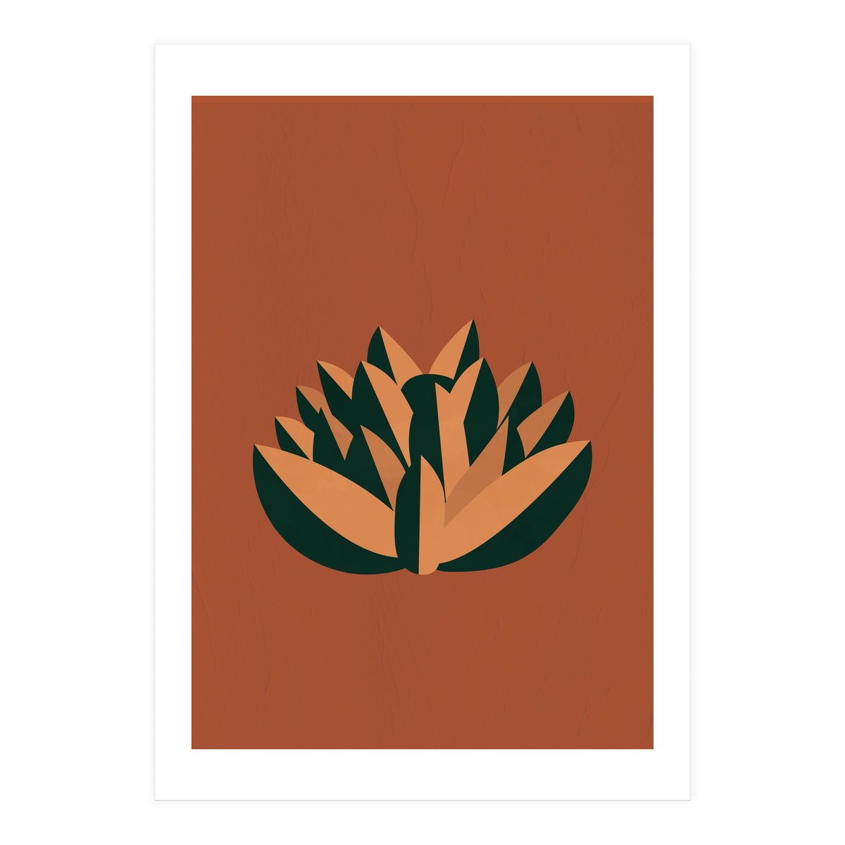 Bohemian Terracotta Flower (Print Only)