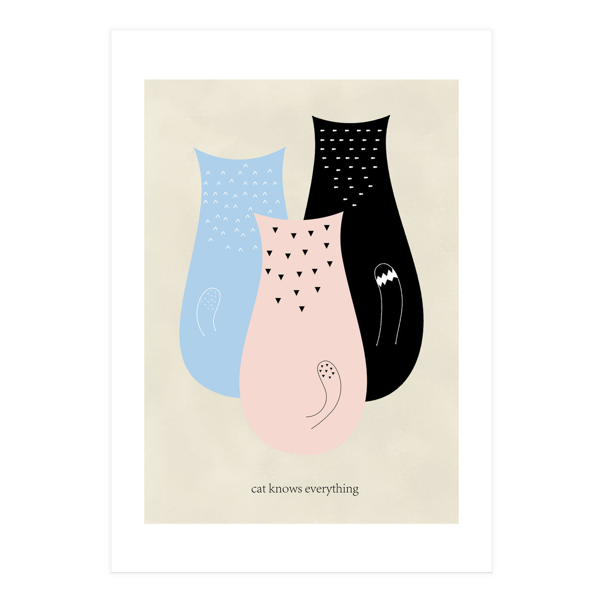 cat knows everything (Print Only)