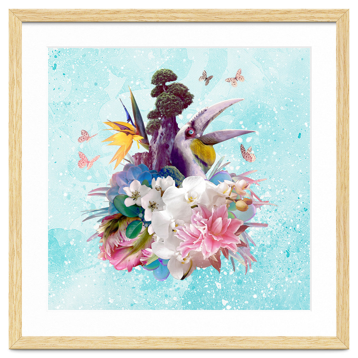 Floral Hornbill Blue