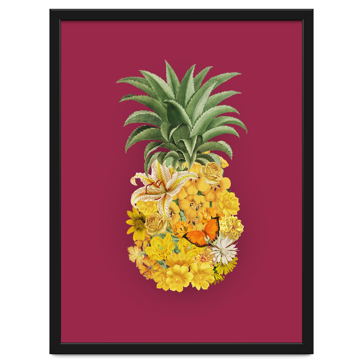Pineapple Floral Pink