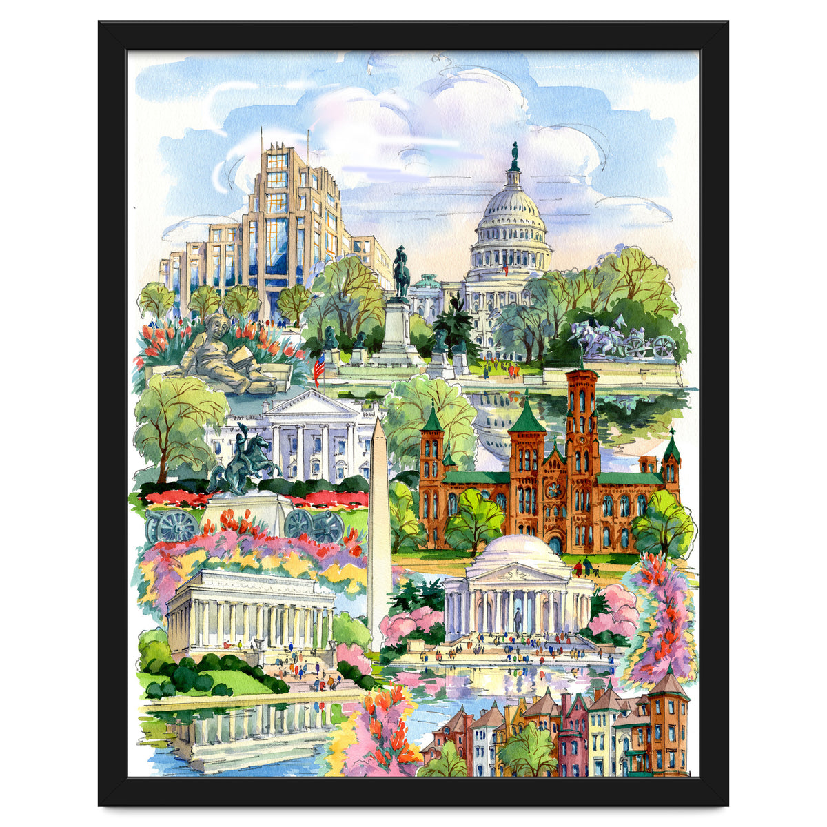 Washington District of Columbia Illustration