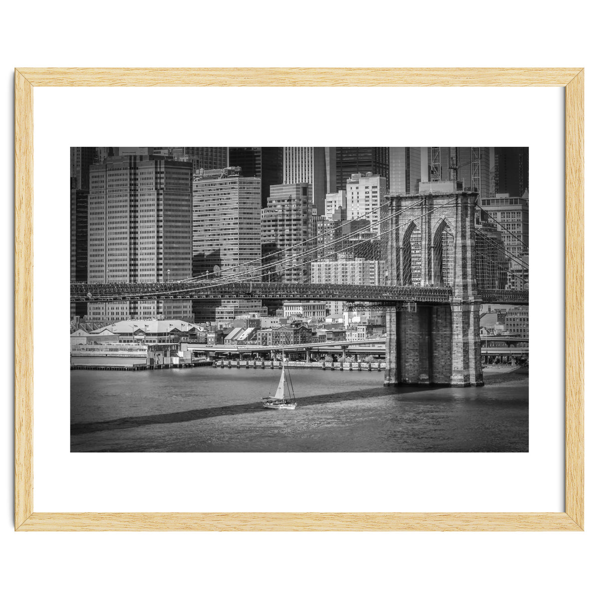 NEW YORK CITY Brooklyn Bridge & Manhattan Skyline