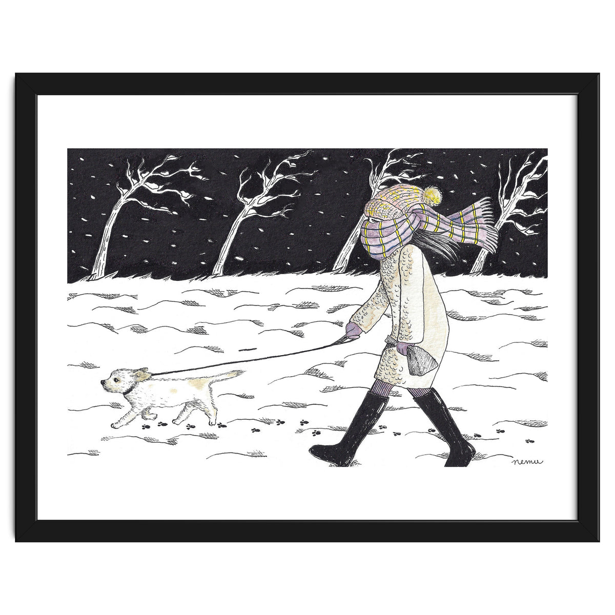 Bitter Cold Night Stroll